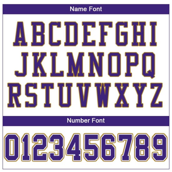 Custom White Purple-Old Gold Mesh Authentic Football Jersey Custom White Purple-Old Gold Mesh Authentic Football Jersey