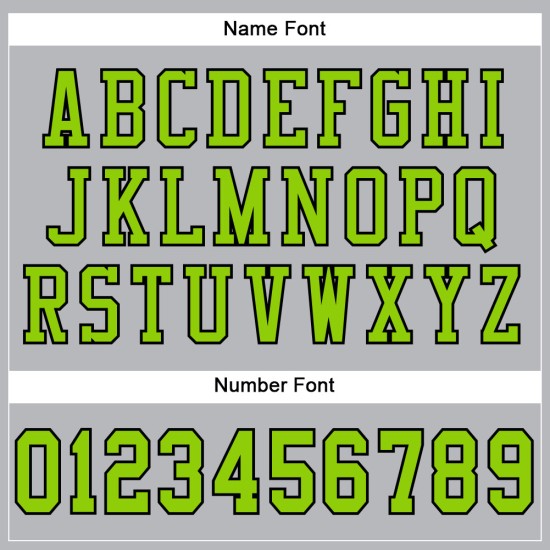 Custom Gray Neon Green-Black Mesh Authentic Football Jersey Custom Gray Neon Green-Black Mesh Authentic Football Jersey