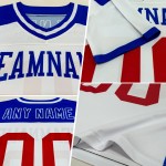 Custom White Black-Gold Mesh Authentic Football Jersey Custom White Black-Gold Mesh Authentic Football Jersey