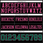 Custom Black Kelly Green-Pink Mesh Authentic Football Jersey Custom Black Kelly Green-Pink Mesh Authentic Football Jersey