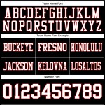 Custom Black White-Red Mesh Authentic Football Jersey Custom Black White-Red Mesh Authentic Football Jersey