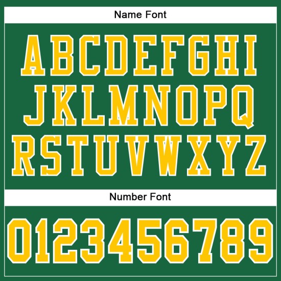Custom Kelly Green Gold-White Mesh Authentic Football Jersey Custom Kelly Green Gold-White Mesh Authentic Football Jersey
