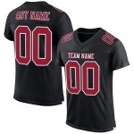 Custom Black Cardinal-White Mesh Authentic Football Jersey Custom Black Cardinal-White Mesh Authentic Football Jersey